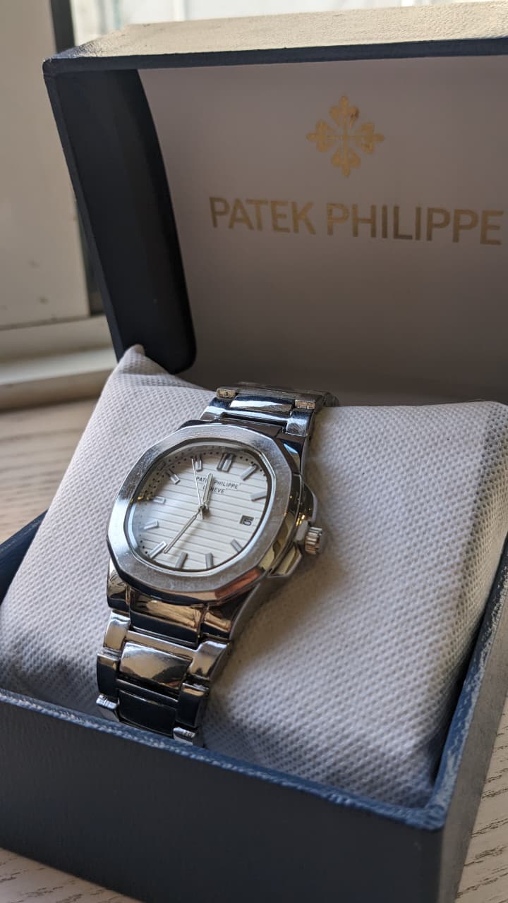 Patek Philippe Nautilus silver dial